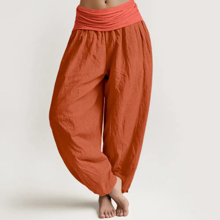 BWOOOH printed harem pants - Orangered Women&