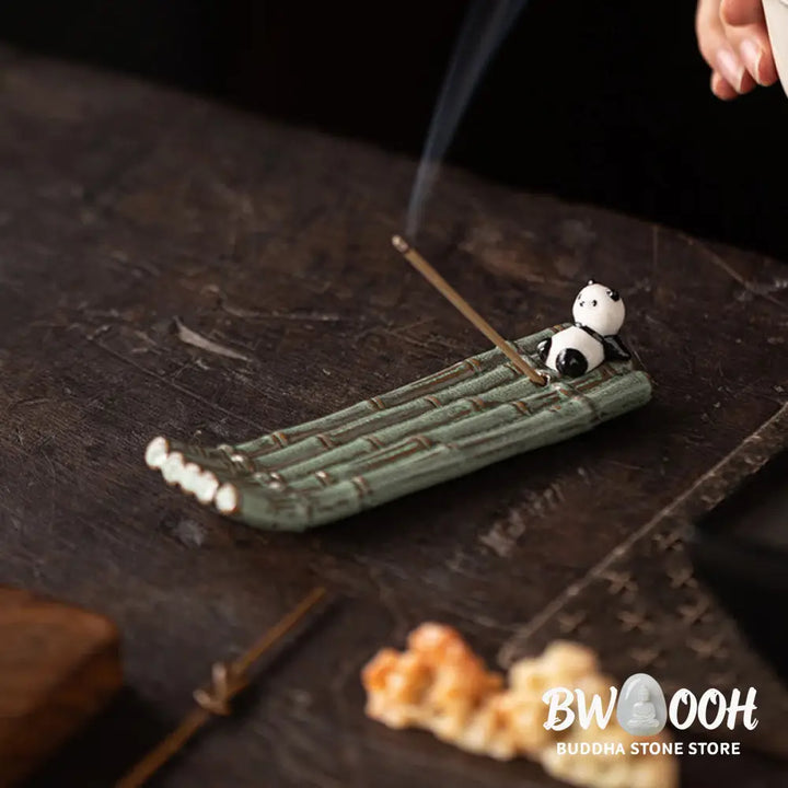 Buddha Stones Panda Home Decoration Incense Burner - Incense Burner