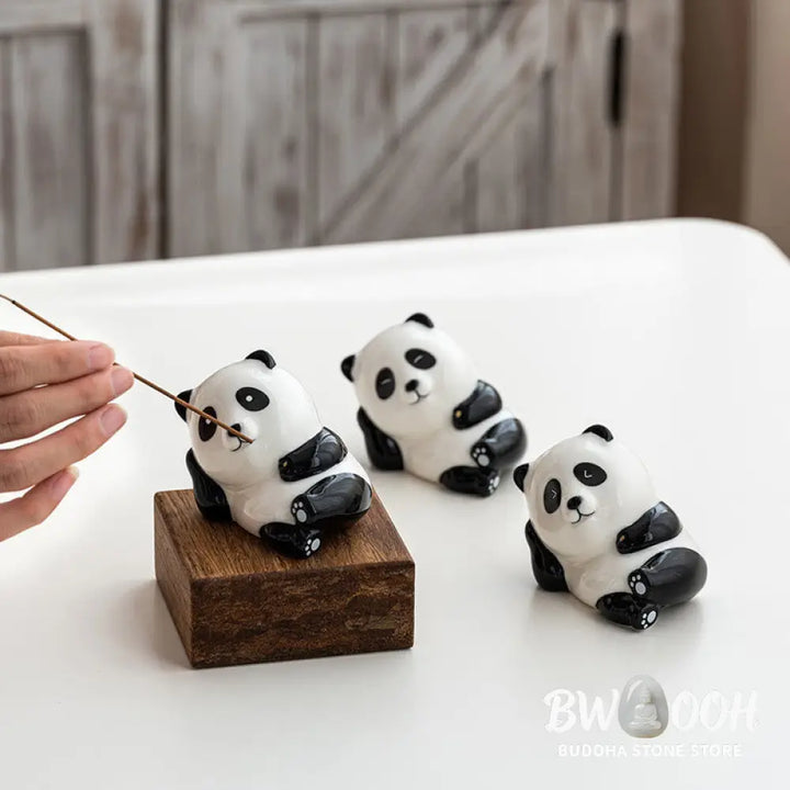 Buddha Stones Panda Shape Home Decoration Incense Burner - Incense Burner