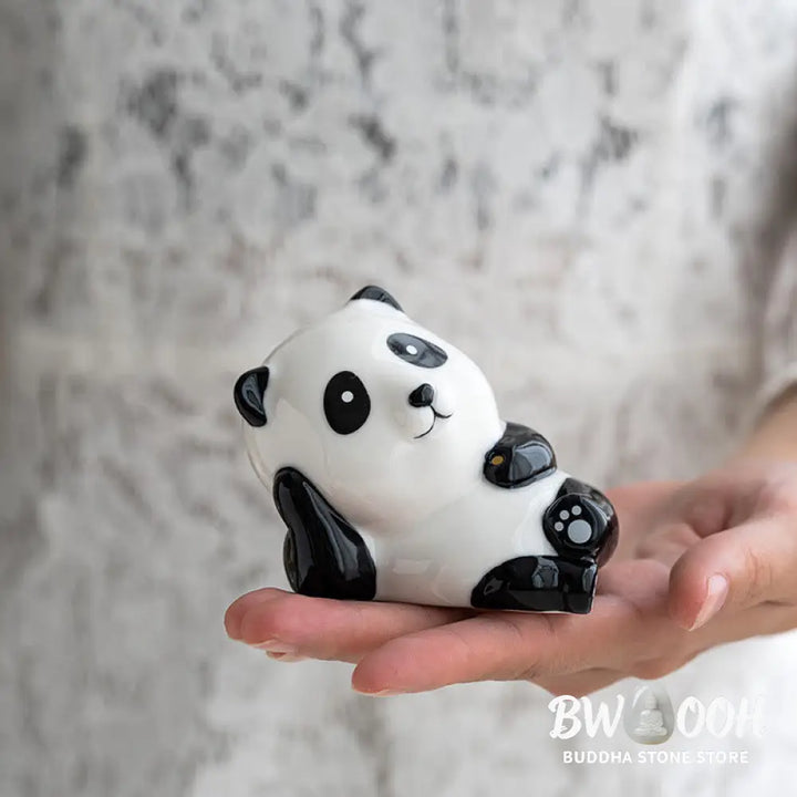 Buddha Stones Panda Shape Home Decoration Incense Burner - Incense Burner