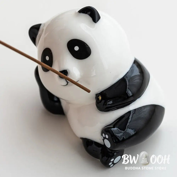 Buddha Stones Panda Shape Home Decoration Incense Burner - Incense Burner