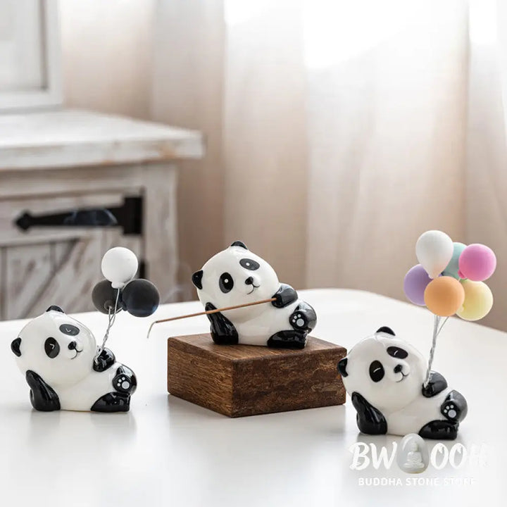 Buddha Stones Panda Shape Home Decoration Incense Burner - Incense Burner