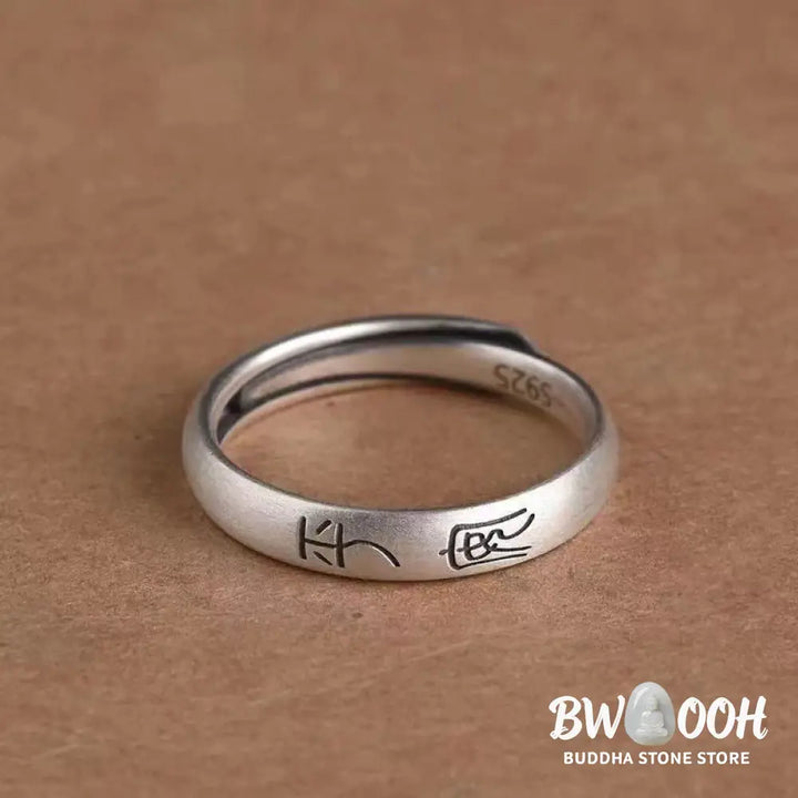 Buddha Stones Peace And Joy Copper Luck Wealth Ring - BWOOOH - Ring