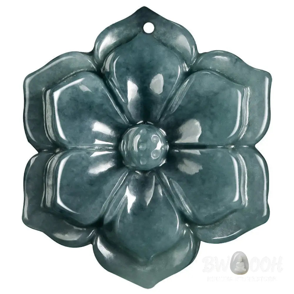 Buddha Stones Peach Blossom Jade Prosperity Necklace Pendants - BWOOOH - Jade - Necklaces &amp; Pendants