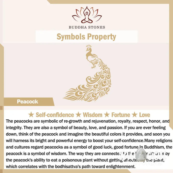 Buddha Stones Peacock Amber Fortune Love Necklace Pendant Ring - BWOOOH - Necklaces &amp; Pendants