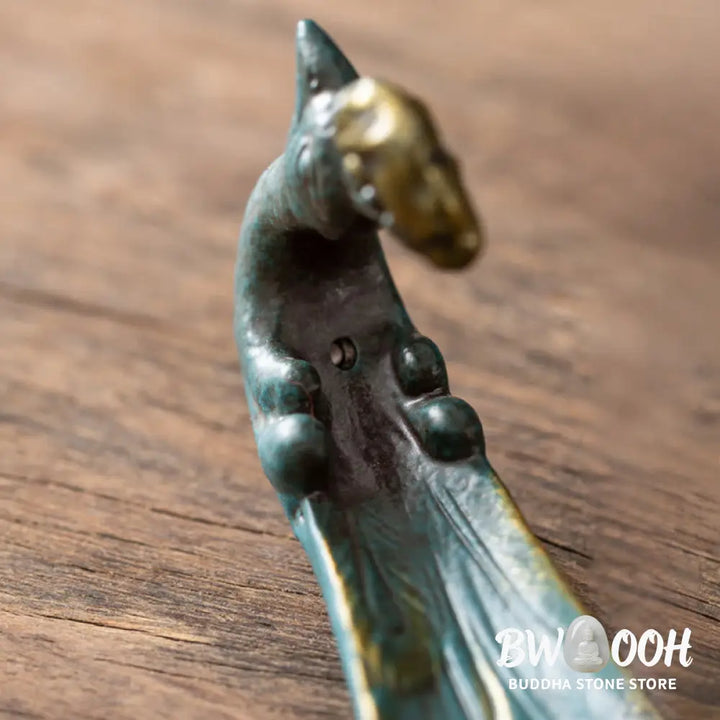 Buddha Stones Peacock Shape Fortune Home Decoration Incense Burner - Incense Burner