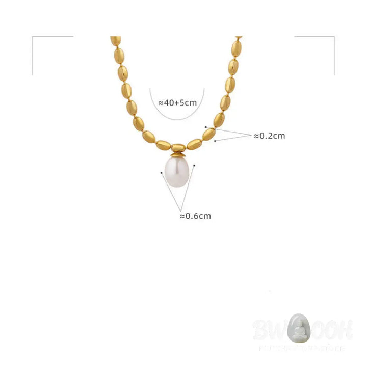 Buddha Stones Pearl Bead Peace Necklace Pendant - BWOOOH - Pearl (Happiness ♥ Calm) - Necklaces &amp; Pendants