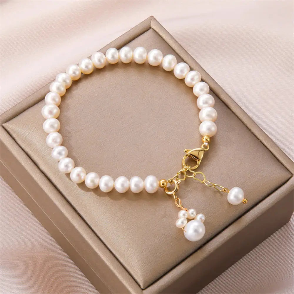 BWOOOH Pearl Cat Paw Healing Chain Bracelet - BWOOOH - Pearl(Healing♥Wisdom) - Bracelet