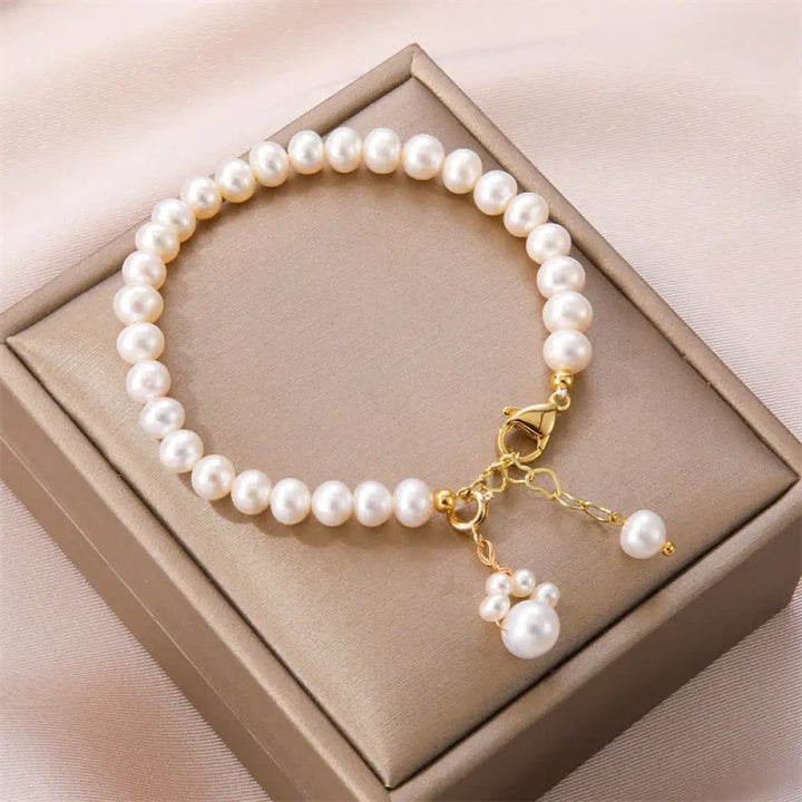 BWOOOH Pearl Cat Paw Healing Chain Bracelet - BWOOOH - Pearl(Healing♥Wisdom) - Bracelet
