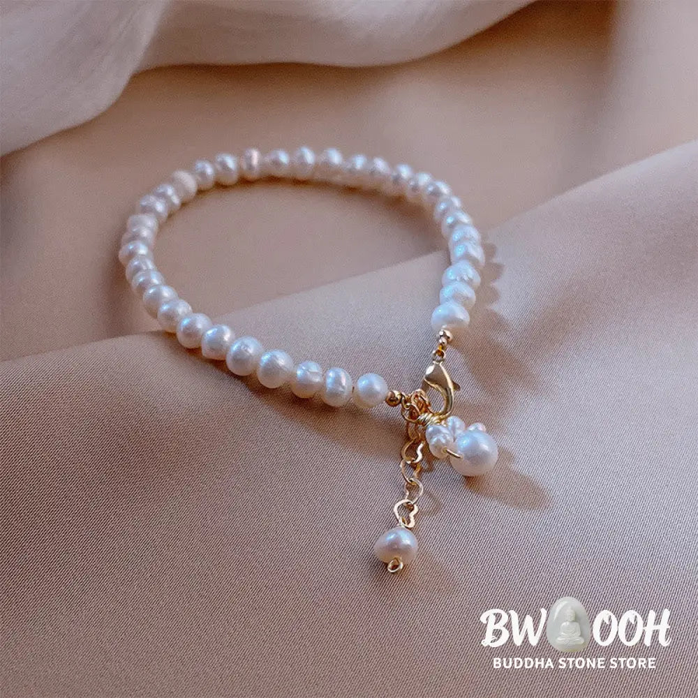 Buddha Stones Pearl Cat Paw Healing Chain Bracelet - BWOOOH - Pearl(Healing♥Wisdom) - Bracelet