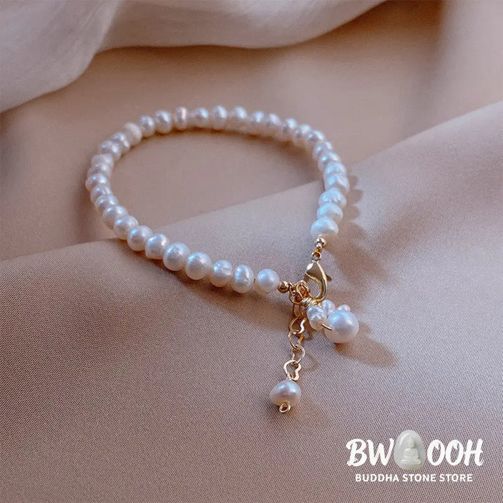Buddha Stones Pearl Cat Paw Healing Chain Bracelet - BWOOOH - Pearl(Healing♥Wisdom) - Bracelet