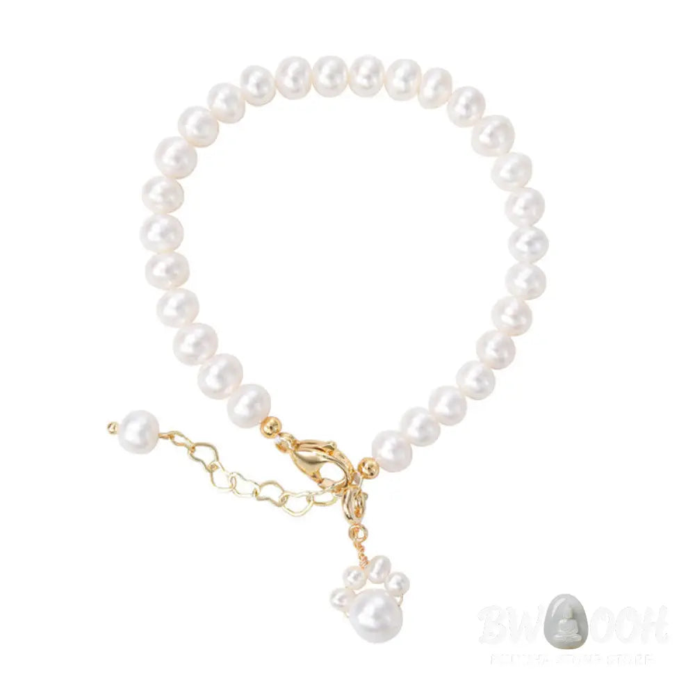 Buddha Stones Pearl Cat Paw Healing Chain Bracelet - BWOOOH - Pearl(Healing♥Wisdom) - Bracelet