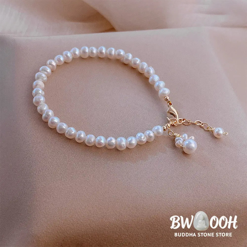 Buddha Stones Pearl Cat Paw Healing Chain Bracelet - BWOOOH - Pearl(Healing♥Wisdom) - Bracelet