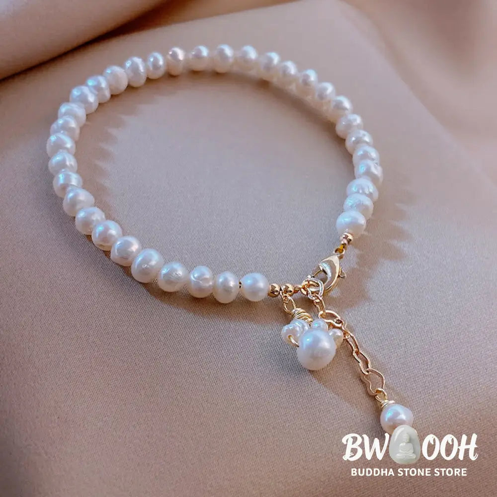 Buddha Stones Pearl Cat Paw Healing Chain Bracelet - BWOOOH - Pearl(Healing♥Wisdom) - Bracelet