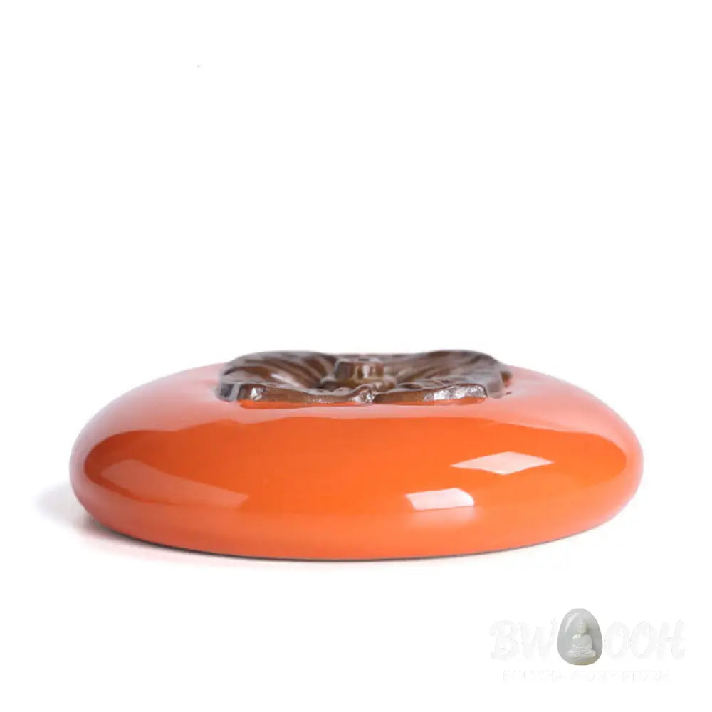 BWOOOH Persimmon Ceramic Meditation Healing Incense Burner Incense Holders - Ceramic Persimmon Incense Holder