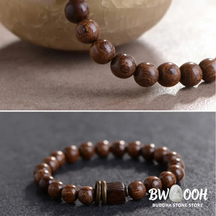 BWOOOH Phoebe Zhennan Wood Spirituality Bracelet | natural stone spiritual bracelet for healing and mindful living