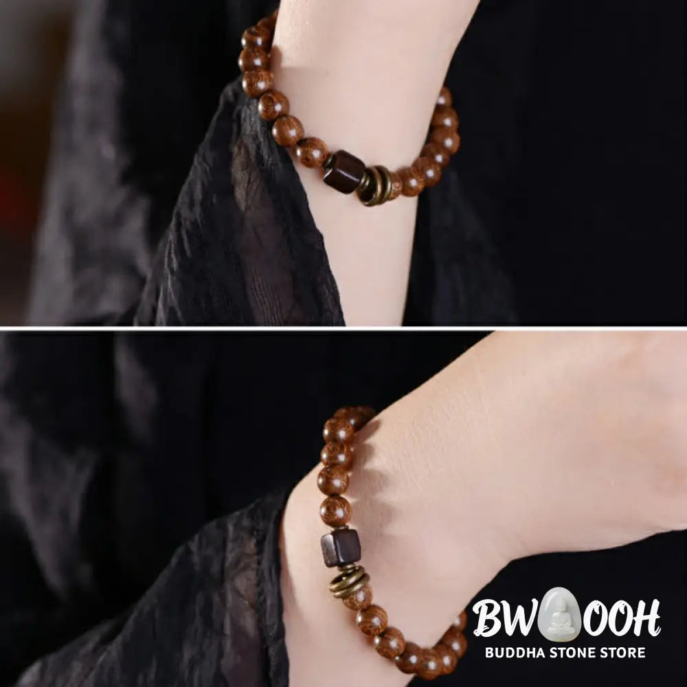 BWOOOH Phoebe Zhennan Wood Spirituality Bracelet | natural stone spiritual bracelet for healing and mindful living