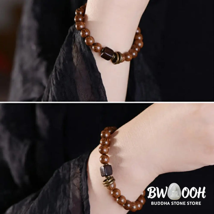 BWOOOH Phoebe Zhennan Wood Spirituality Bracelet | natural stone spiritual bracelet for healing and mindful living