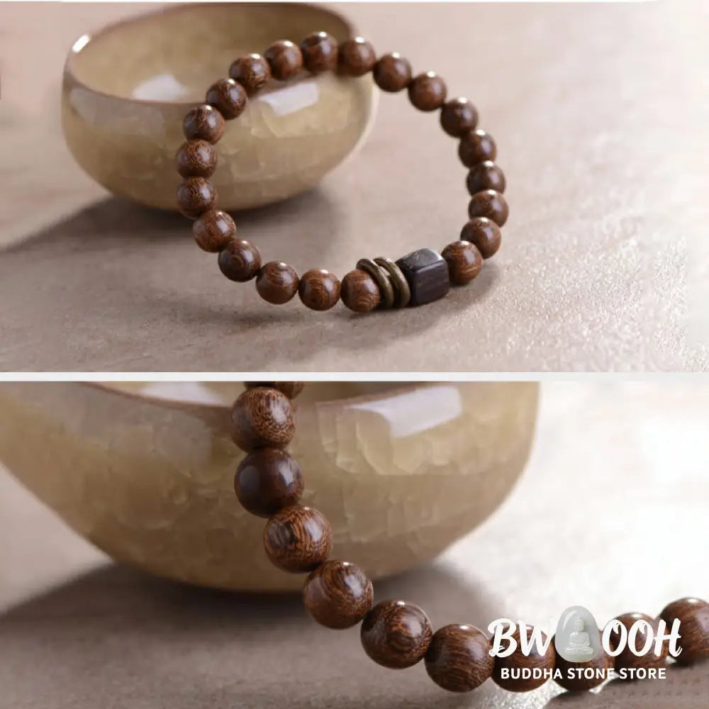 BWOOOH Phoebe Zhennan Wood Spirituality Bracelet | natural stone spiritual bracelet for healing and mindful living