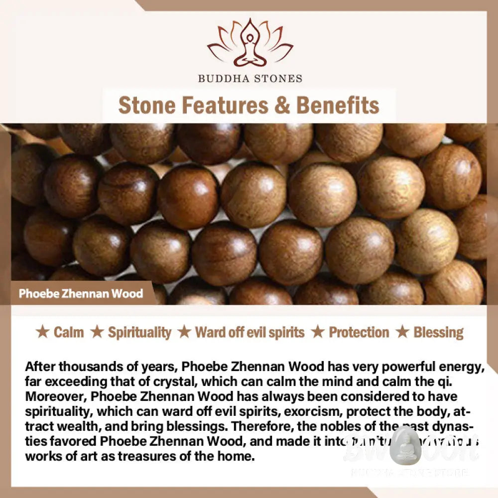 BWOOOH Phoebe Zhennan Wood Spirituality Bracelet | natural stone spiritual bracelet for healing and mindful living