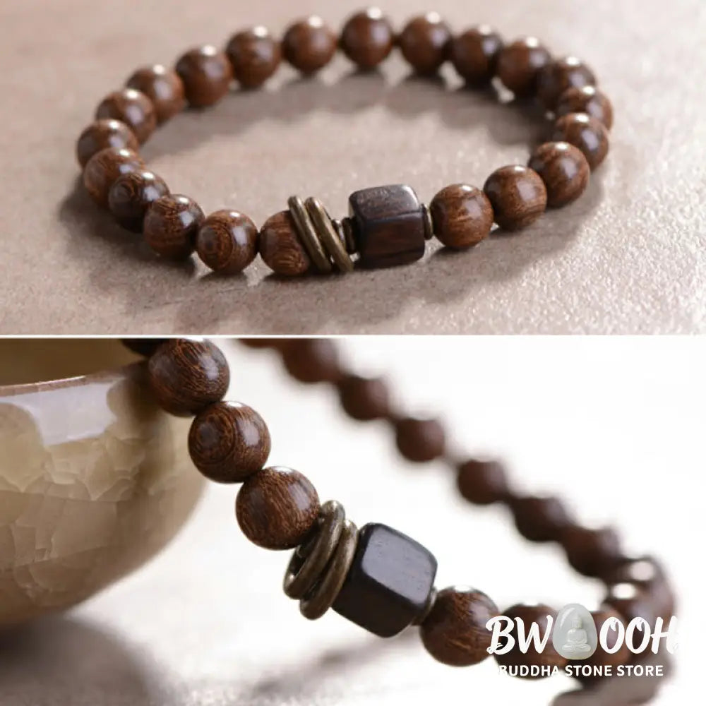 BWOOOH Phoebe Zhennan Wood Spirituality Bracelet | natural stone spiritual bracelet for healing and mindful living