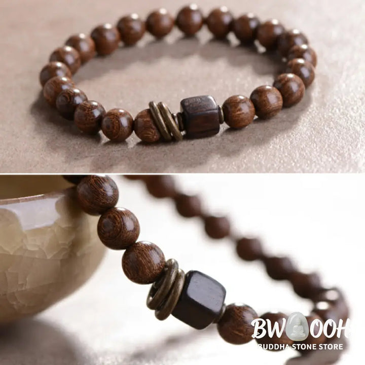 BWOOOH Phoebe Zhennan Wood Spirituality Bracelet | natural stone spiritual bracelet for healing and mindful living