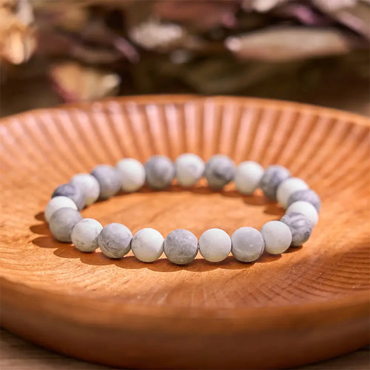 BWOOOH Picasso Jasper White Turquoise Courage Bracelet - BWOOOH - Picasso Jasper White Turquoise(Wrist