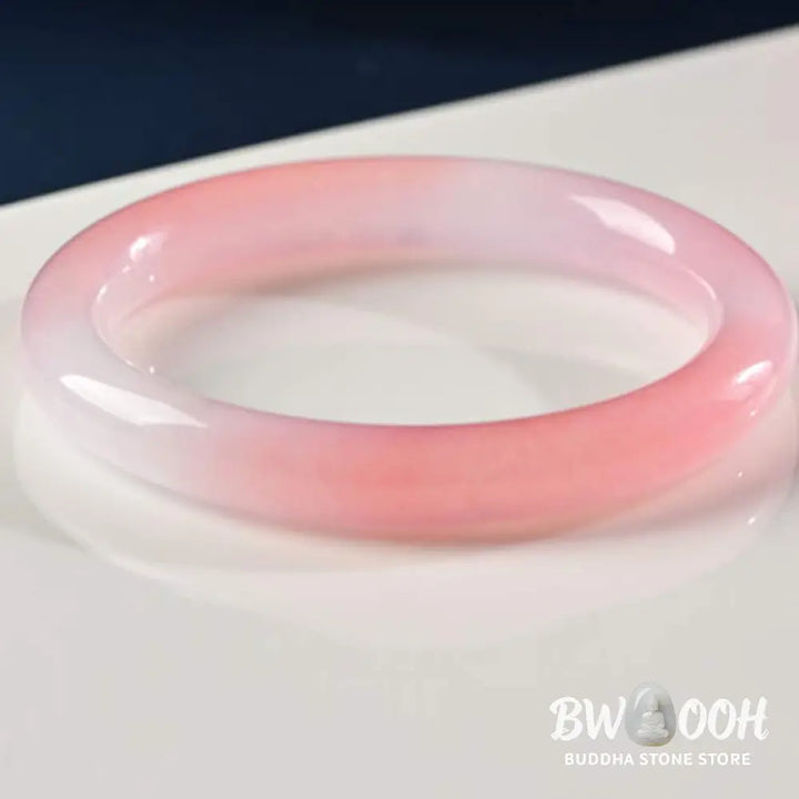 Buddha Stones Pink Crystal Love Warmth Bracelet Bangle - Bracelet