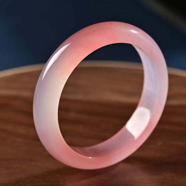 Buddha Stones Pink Crystal Love Warmth Bracelet Bangle - Flat / 56-58mm - Bracelet