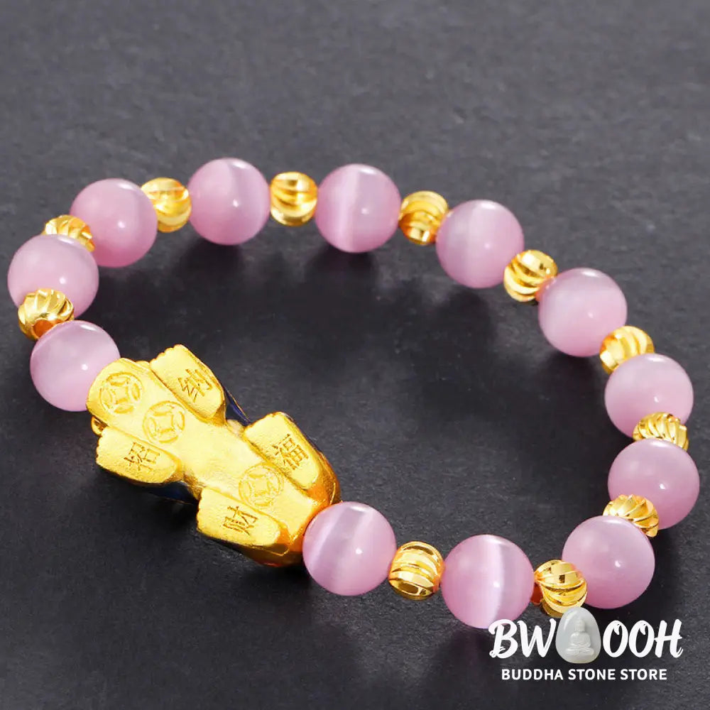 Buddha Stones Pixiu Cat Eye Lucky Bracelet - BWOOOH - Chrysoberyl - Bracelet
