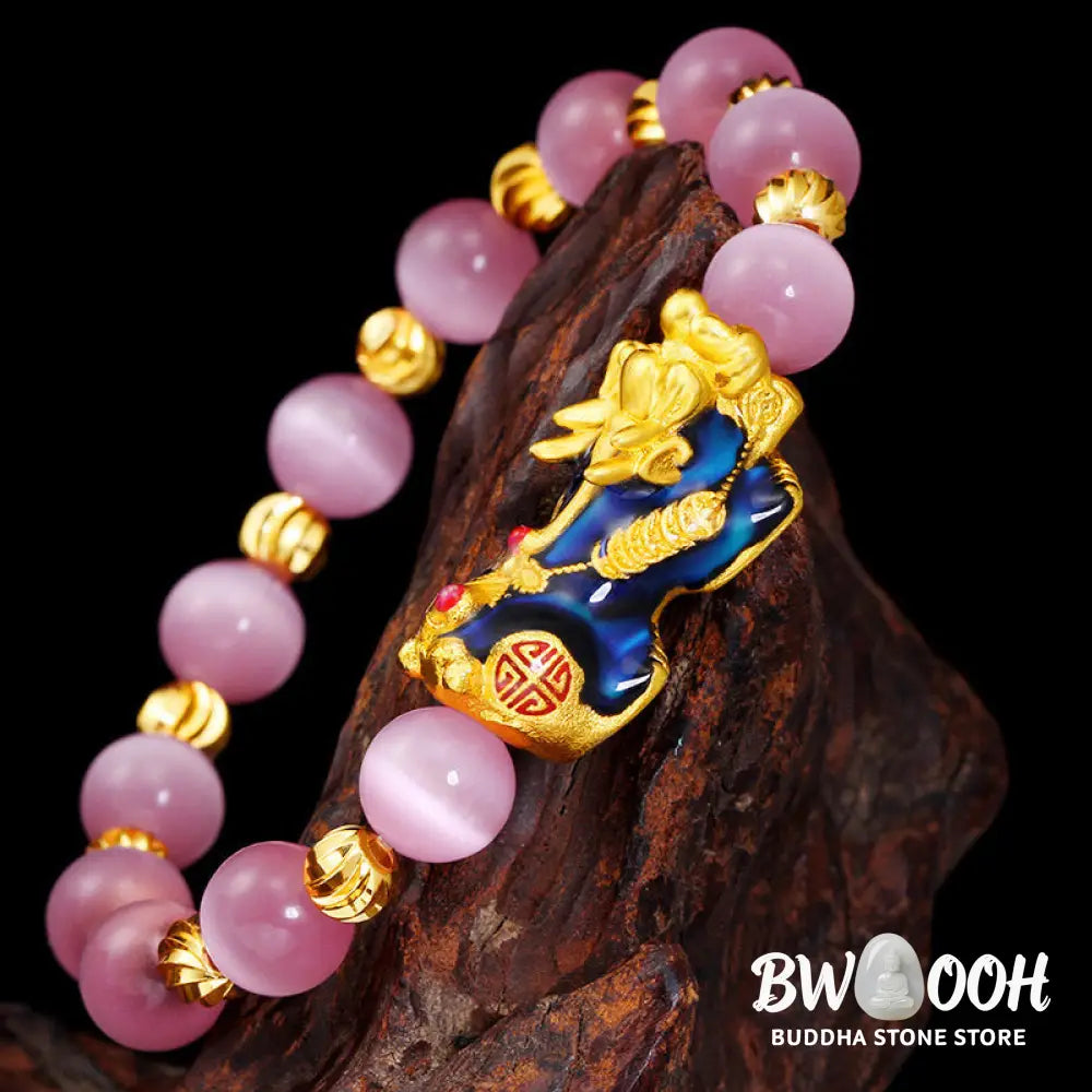Buddha Stones Pixiu Cat Eye Lucky Bracelet - BWOOOH - Chrysoberyl - Bracelet