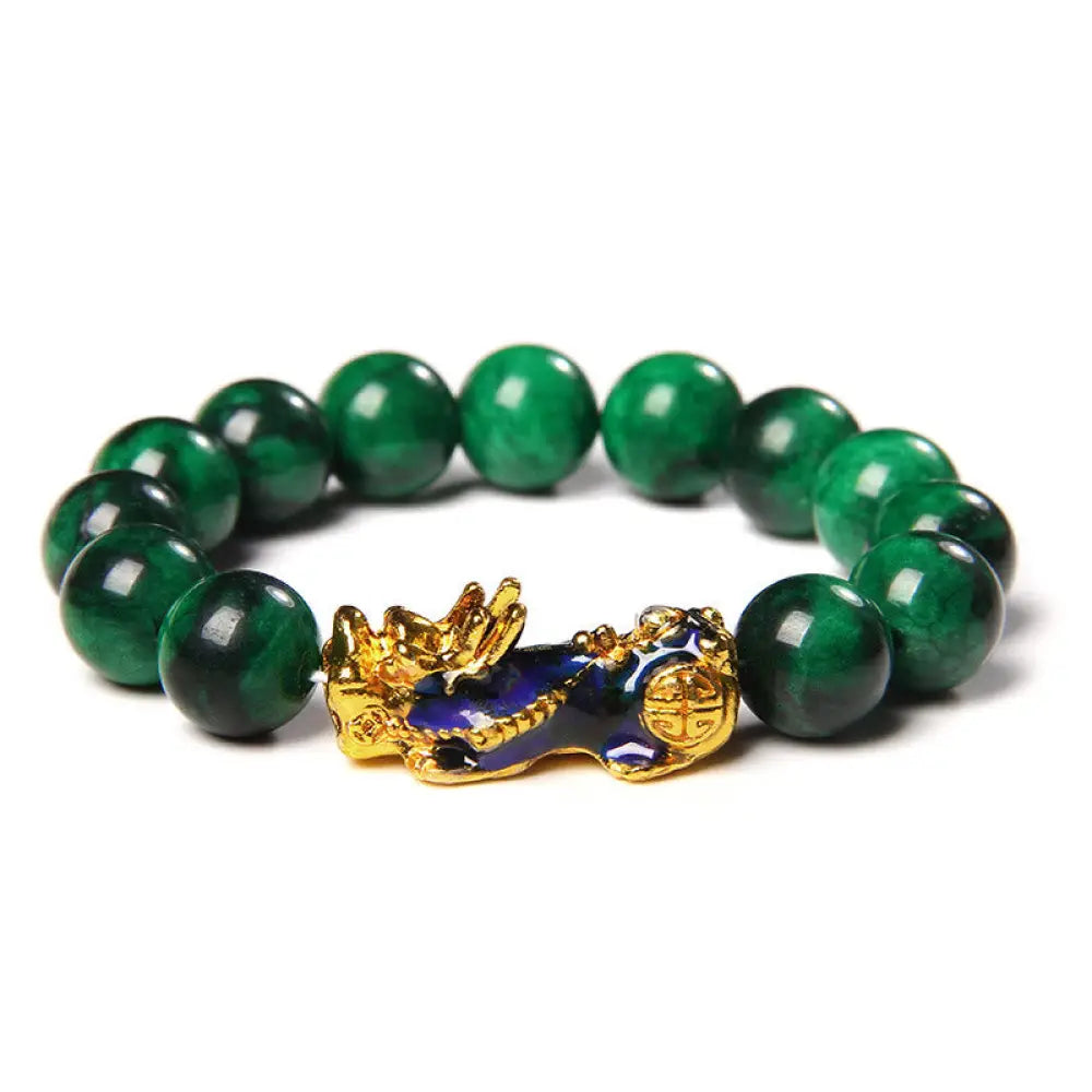 BWOOOH Pixiu Jade Abundance Protection Bracelet – Jade and Pixiu protection bracelet for healing and spiritual wellness