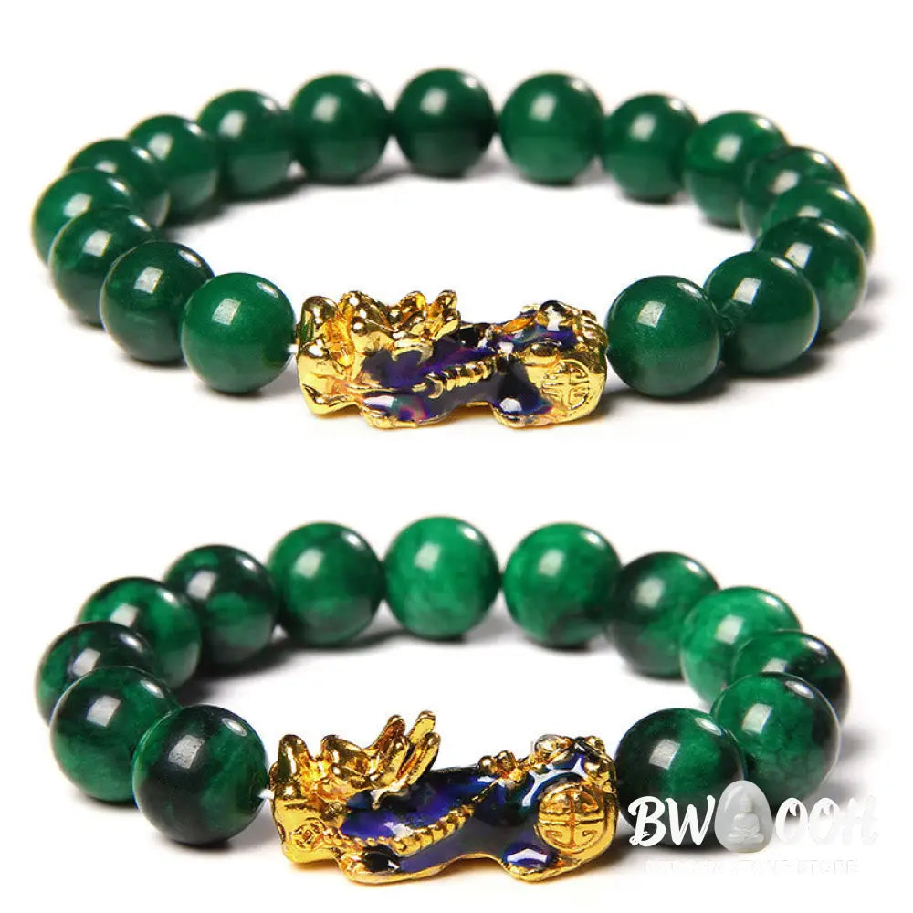 Buddha Stones Pixiu Jade Abundance Protection Bracelet - BWOOOH - Bracelet