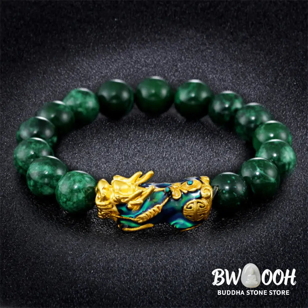 Buddha Stones Pixiu Jade Abundance Protection Bracelet - BWOOOH - Bracelet