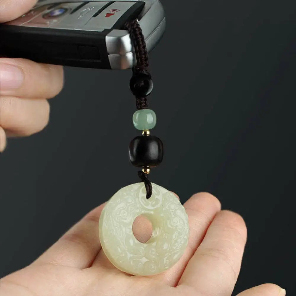 BWOOOH PiXiu Jade Peace Buckle Abundance Wealth Key Chain