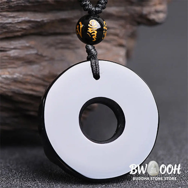 Buddha Stones Pixiu Obsidian Wealth Pendant Necklace - BWOOOH - Obsidian - Necklaces &amp; Pendants