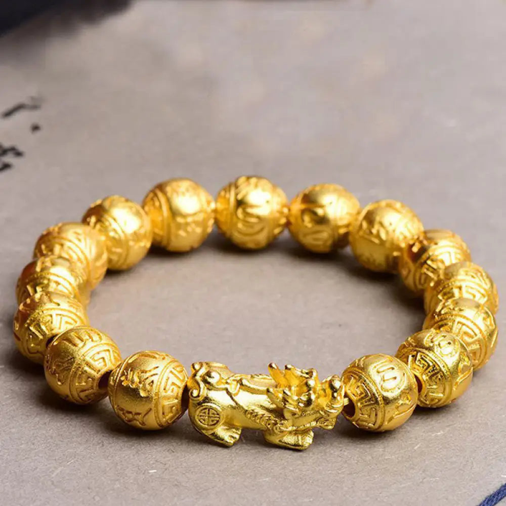 BWOOOH PiXiu Om Mani Padme Hum Carved Wealth Bracelet - BWOOOH - PiXiu(Wrist Circumference: 14-17cm) - Bracelet
