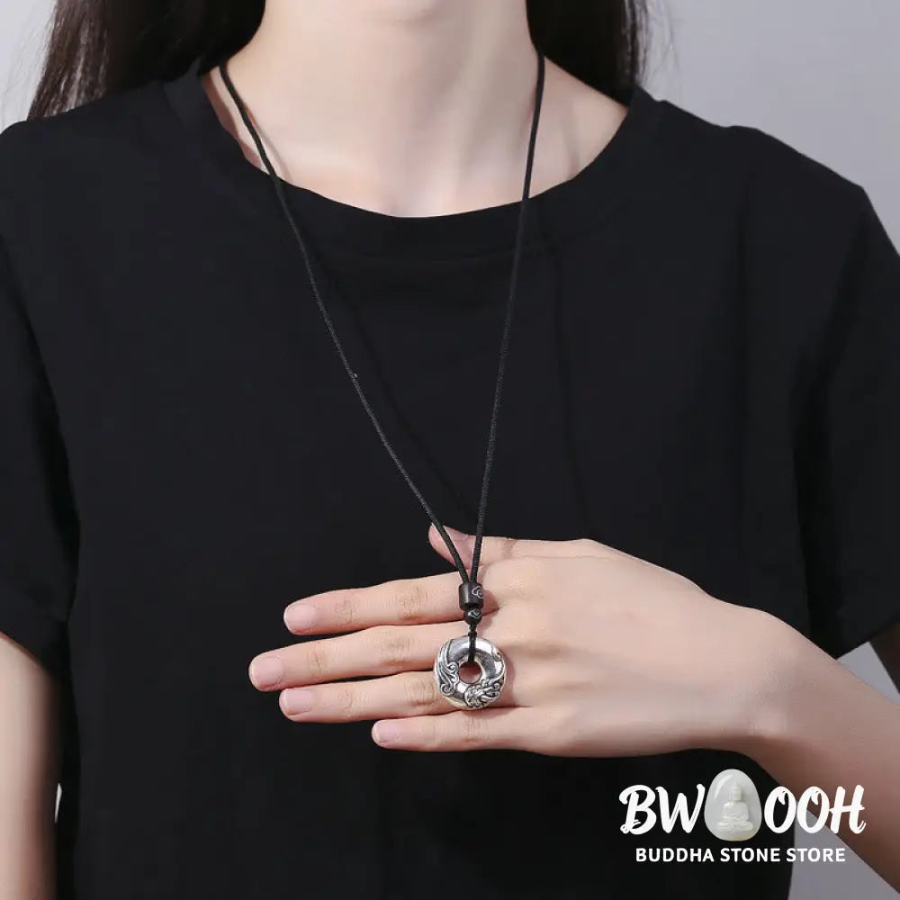 Buddha Stones PiXiu Peace Buckle Copper Wealth Necklace Pendant - BWOOOH - PiXiu(Wealth♥Luck) - Necklaces &amp; Pendants