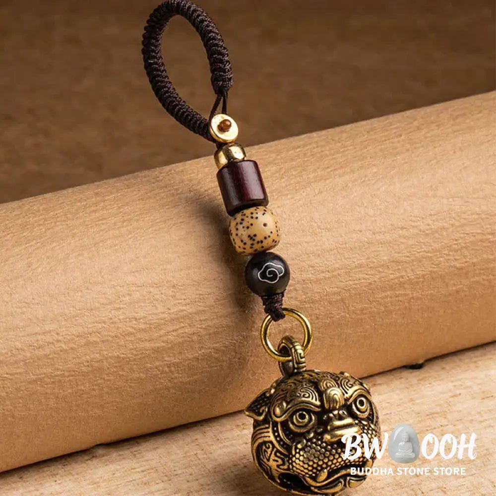 Buddha Stones PiXiu Wealth Copper Key Chain - Key Chain