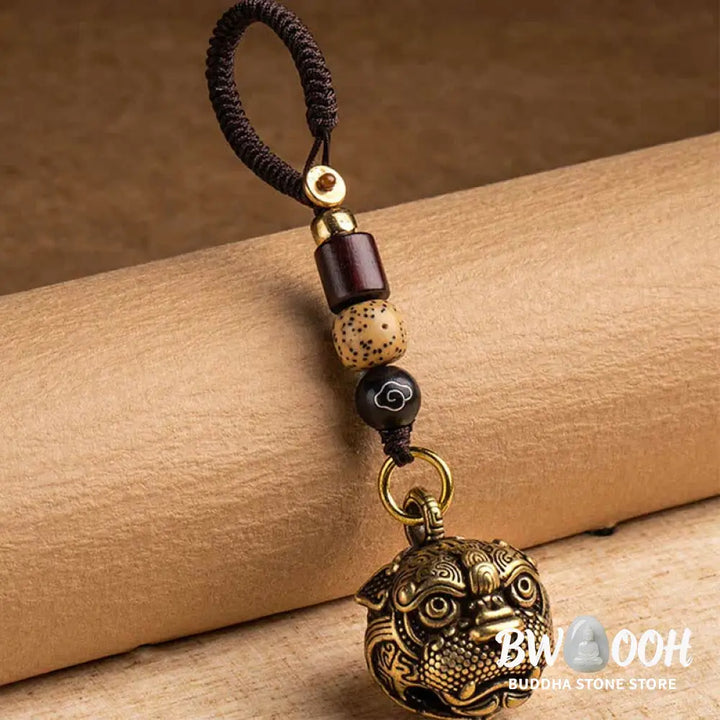 Buddha Stones PiXiu Wealth Copper Key Chain - Key Chain