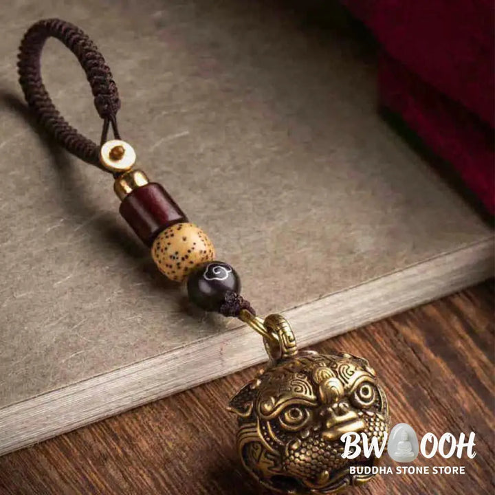 Buddha Stones PiXiu Wealth Copper Key Chain - Key Chain