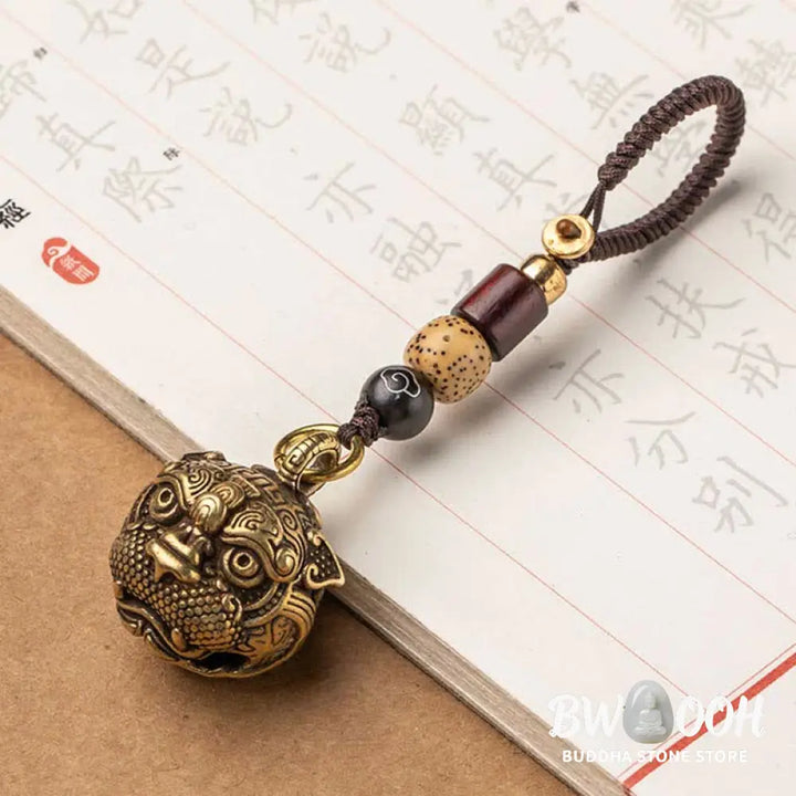 Buddha Stones PiXiu Wealth Copper Key Chain - Key Chain