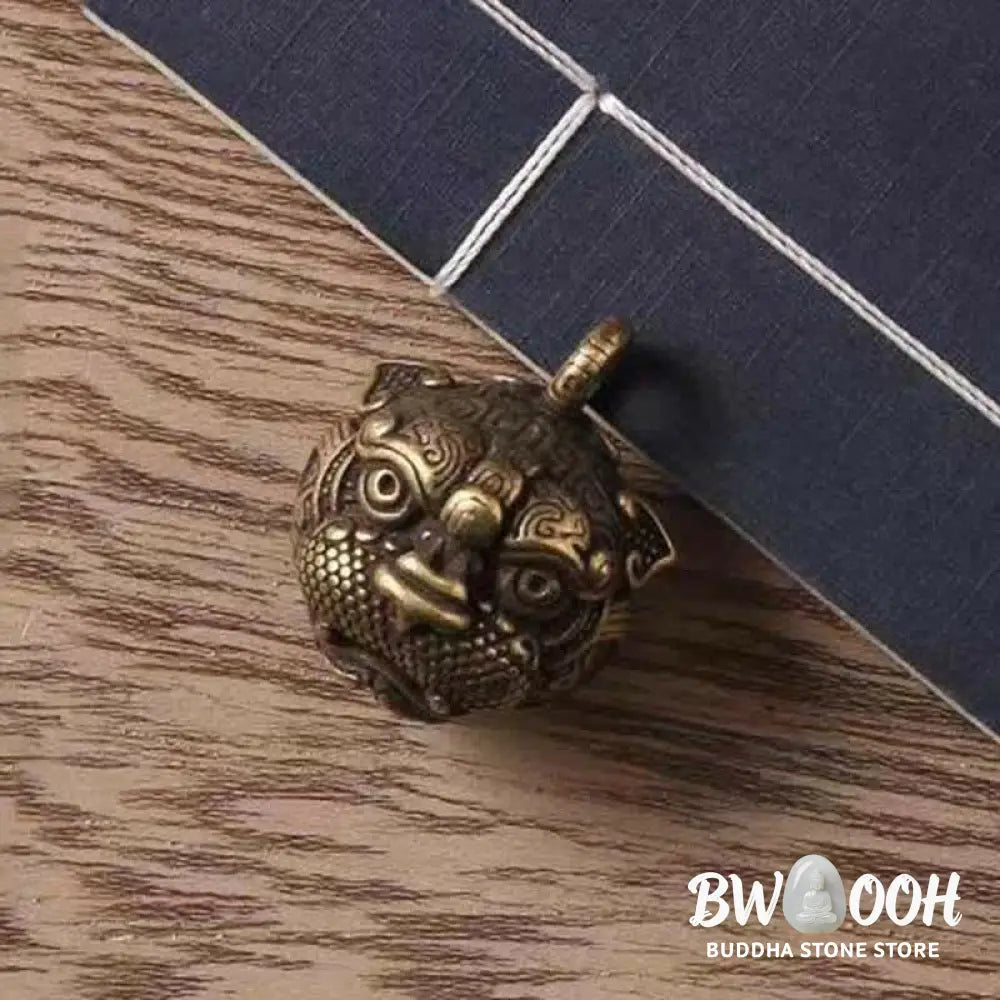 Buddha Stones PiXiu Wealth Copper Key Chain - Key Chain