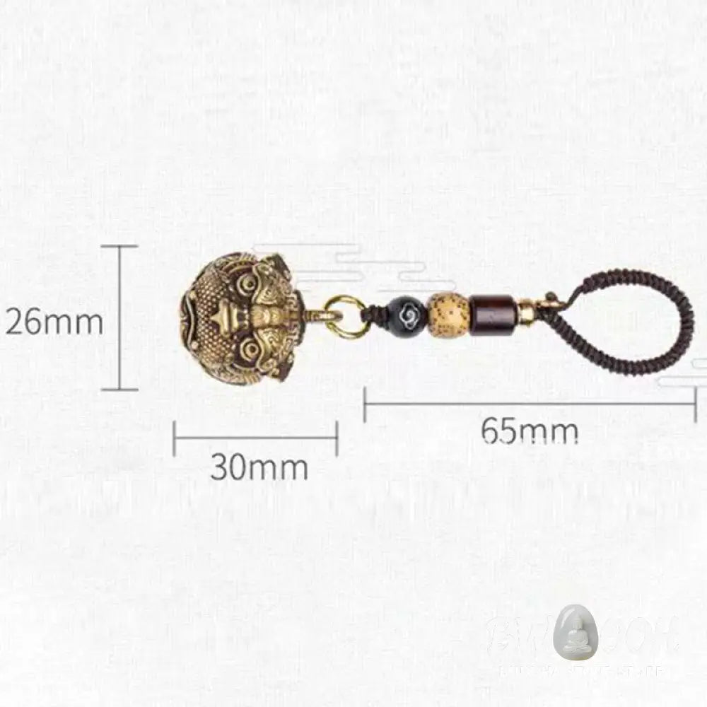 Buddha Stones PiXiu Wealth Copper Key Chain - Key Chain