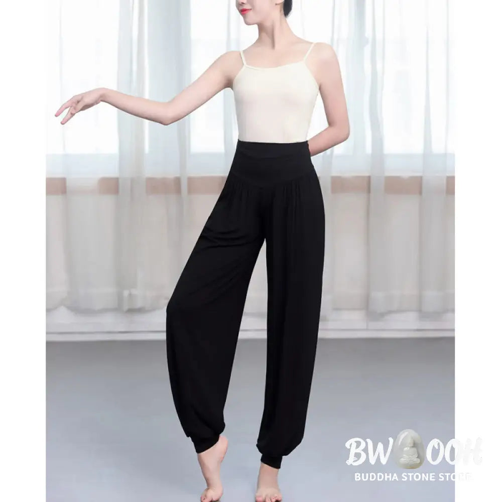 BWOOOH printed harem pants - Plain Color Loose Modal Yoga Dance Harem