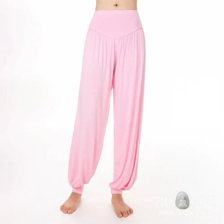 BWOOOH printed harem pants - Plain Color Loose Modal Yoga Dance Harem