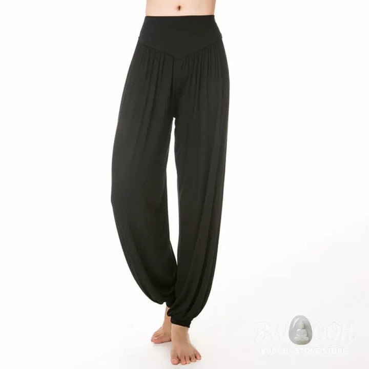 BWOOOH printed harem pants - Plain Color Loose Modal Yoga Dance Harem