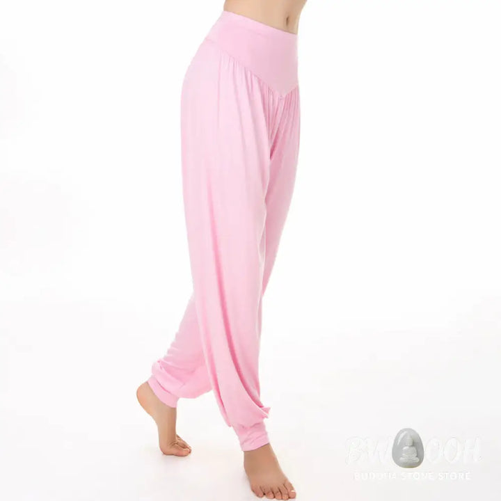 BWOOOH printed harem pants - Plain Color Loose Modal Yoga Dance Harem