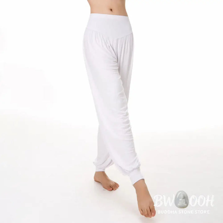 BWOOOH printed harem pants - Plain Color Loose Modal Yoga Dance Harem