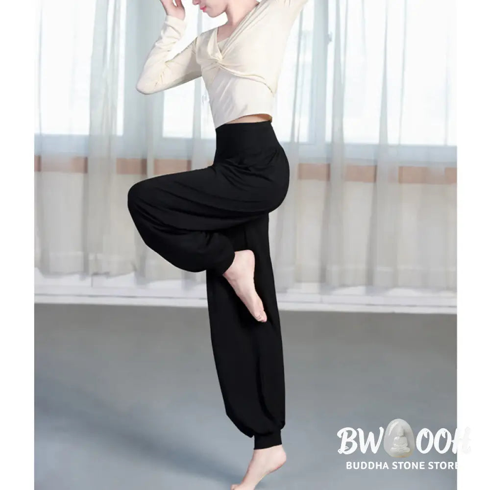 BWOOOH printed harem pants - Plain Color Loose Modal Yoga Dance Harem